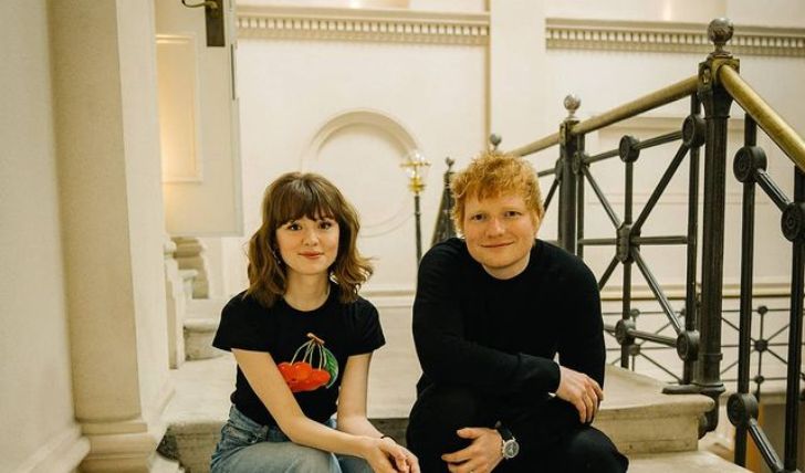 Ed Sheeran Shares a Kiss With Wife Cheery Seaborn As He Accepts His 'Songwriter of the Year' Award